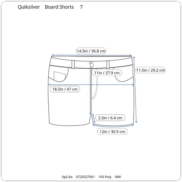 Quiksilver Board Shorts Juniors 7 Red Logo Swimwear Summer Ocean Beach - Picture 7 of 7